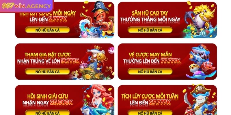 Ưu đãi hấp dẫn cho người chơi