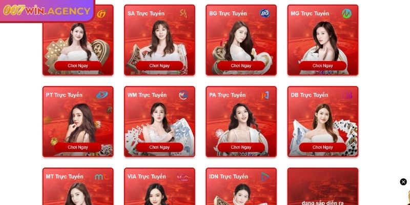 Tổng quan sảnh SA Gaming 007win