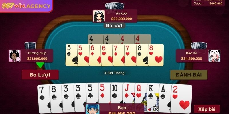 Chiến lược kiểm soát trong Tiến lên 007win